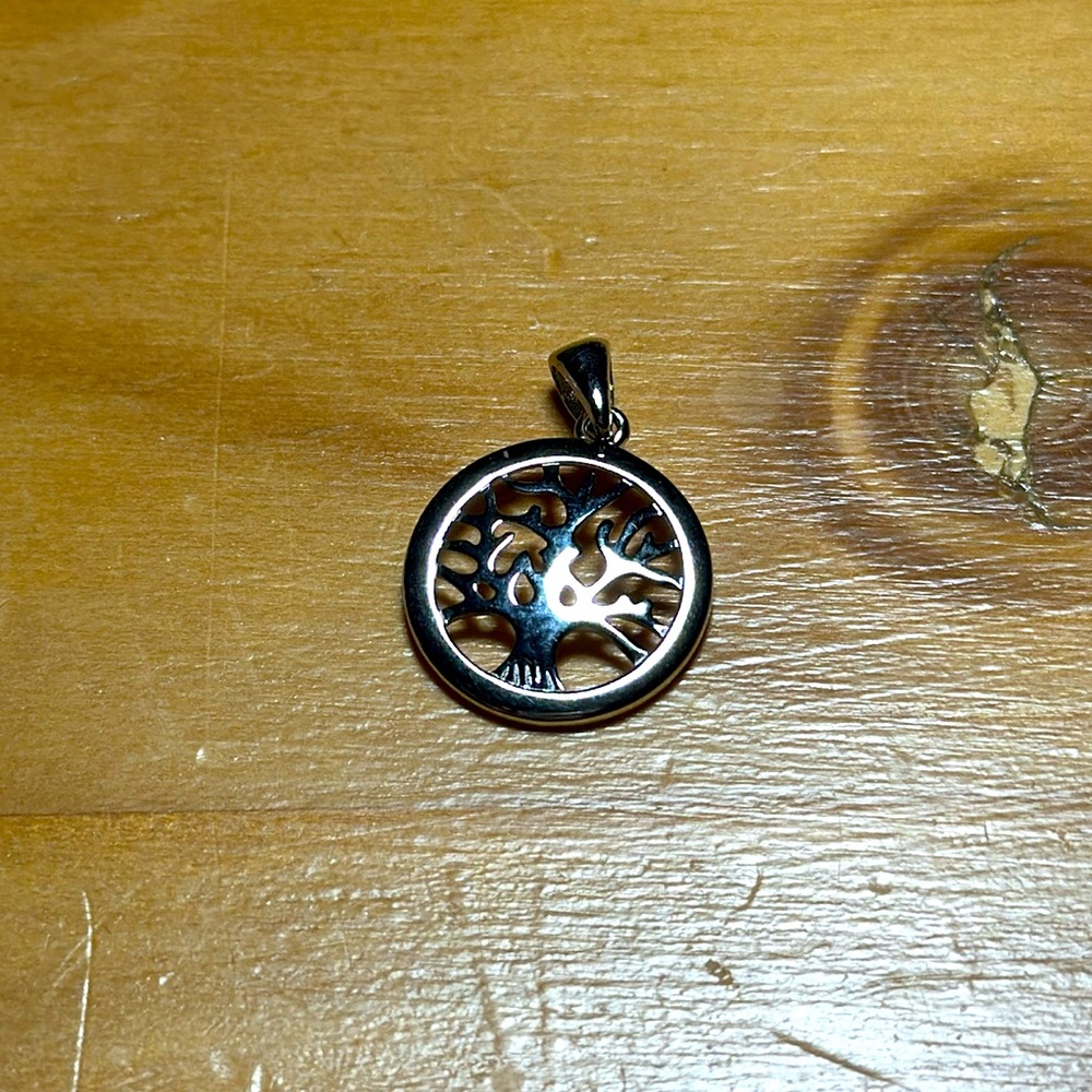 925 silver tree pendant